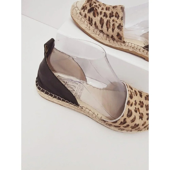Miz Mooz Adonis Leopard Cheetah Raffia Espadrille Loafer Flats Shoes 38 7.5 8 - Picture 4 of 9